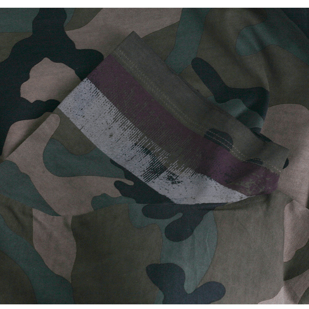 VALENTINO Women's Camo Print Short Sleeve T-Shirt MB3MG03W34W