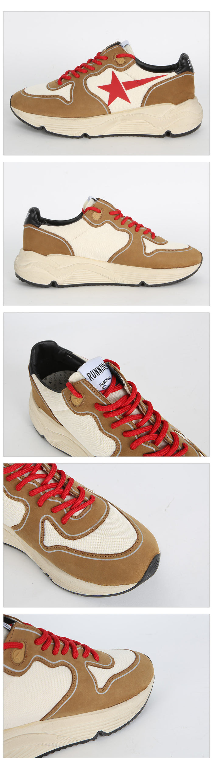GOLDEN GOOSE Black Tab Running Sole Low-Top Sneakers Men