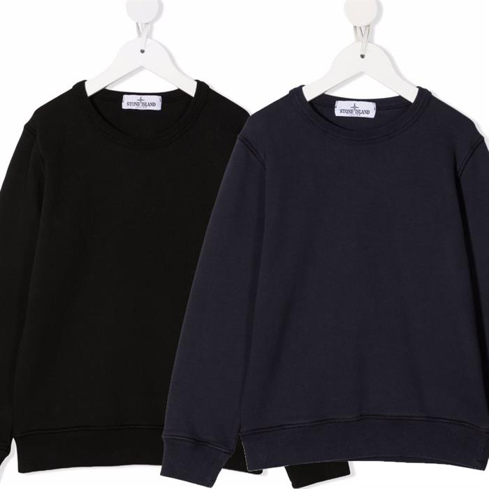 STONE ISLAND Women's Fleece-Lined Logo Patch Crewneck Sweatshirt 751661340