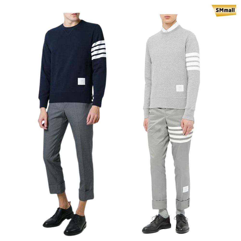 THOM BROWNE Loopback Jersey Knit Sweatshirt Unisex