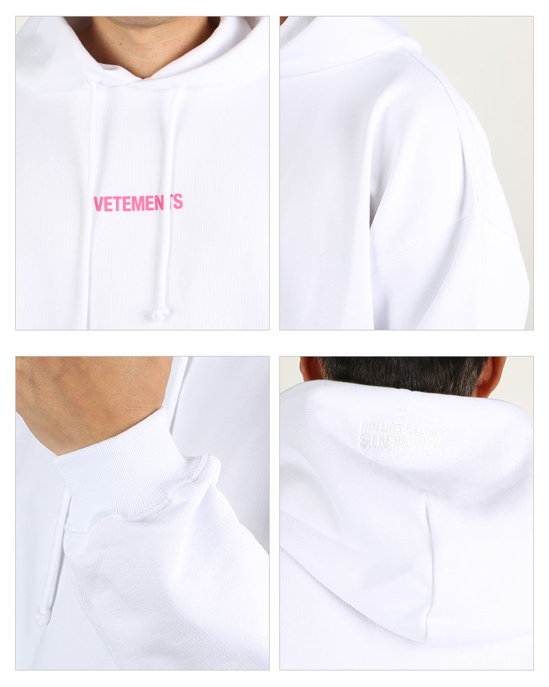 Vetements Men's Logo Label Hoodie UE52TR380W 1601 WP