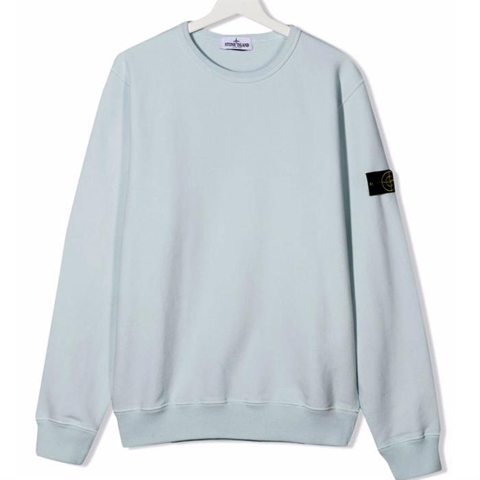 STONE ISLAND Women's Mint Green Crewneck Sweatshirt 751661340 V0046