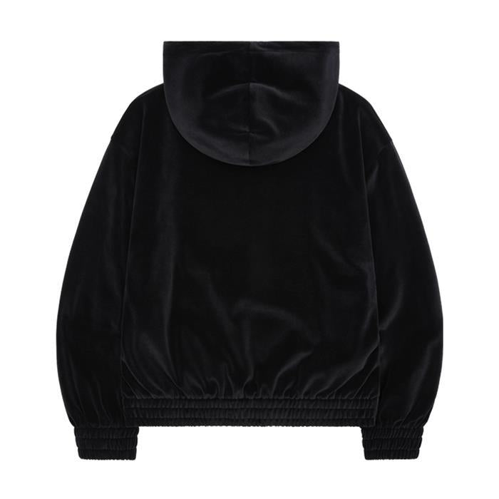 CELINE Velvet Jersey Loose Zip-Up Hoodie Jacket