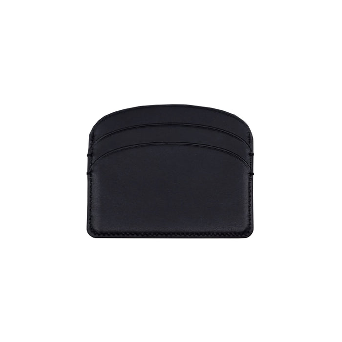 A.P.C. Demi-Lune Black Leather Card Holder