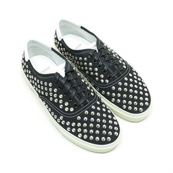 Saint Laurent All-Studded Men’s Low-Top Sneakers