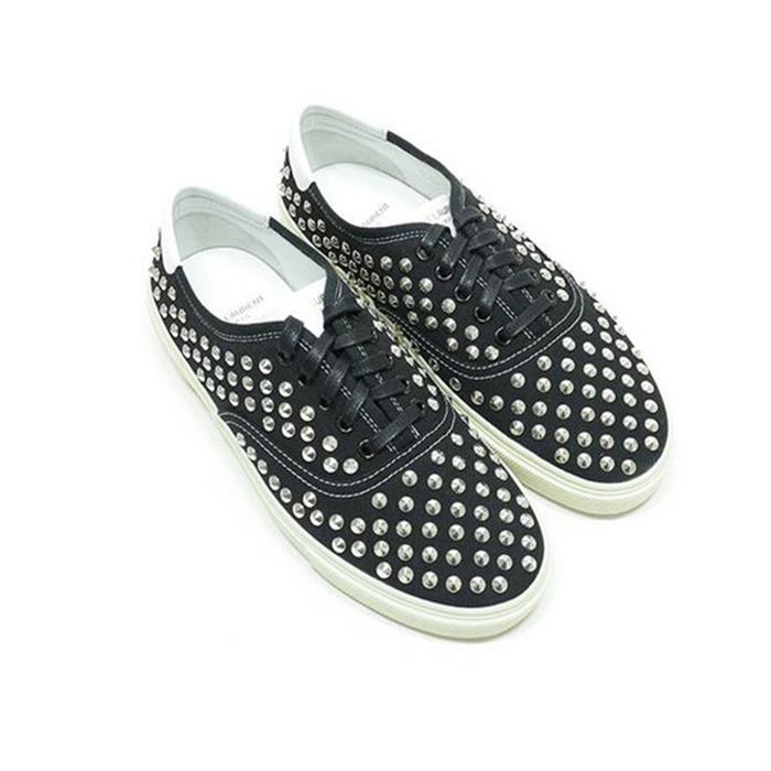 Saint Laurent All-Studded Men’s Low-Top Sneakers