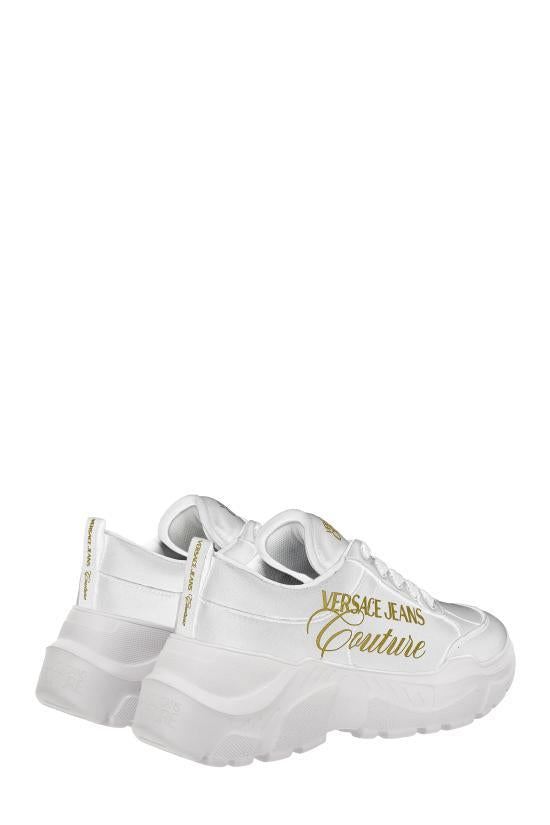Versace White Leather Low-Top Sneakers Women 80VA3SC1 ZPB69 003 BIANCO DOM