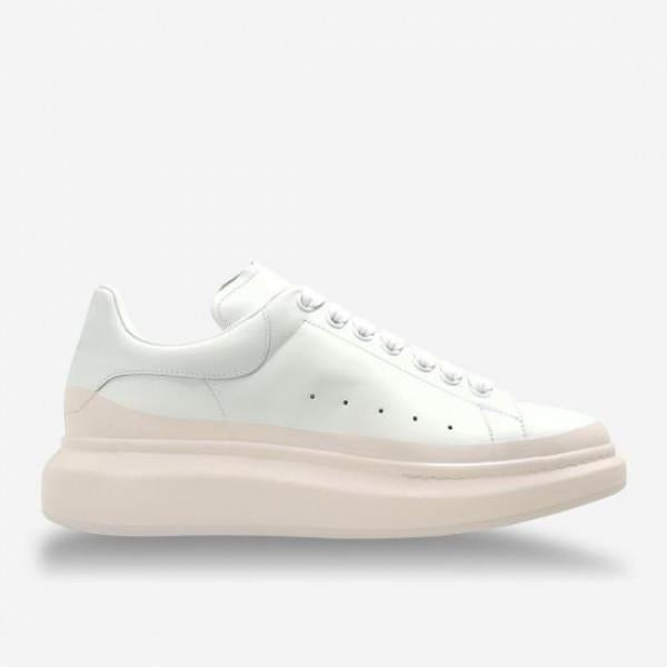Alexander Mcqueen Oversized White Leather Low Top Sneakers 856487 WIAJP 9090