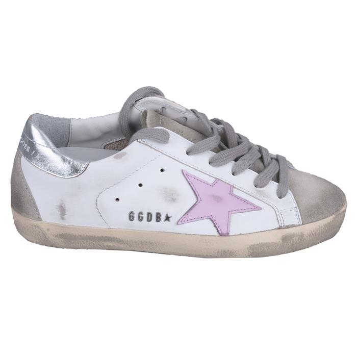 GOLDEN GOOSE Women’s Pink Star Low-Top Sneakers