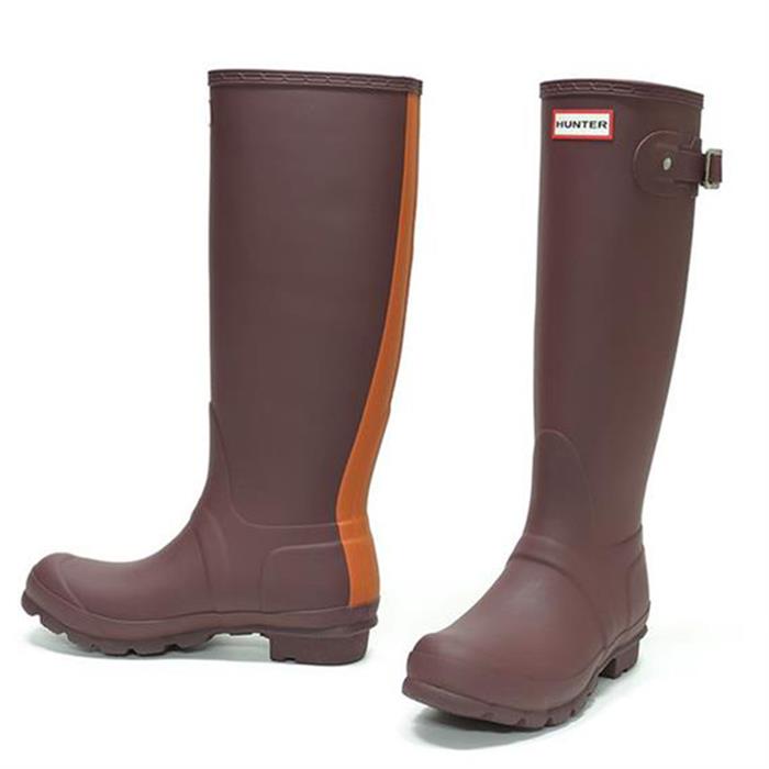 HUNTER Original Strap Mid Boots Burgundy