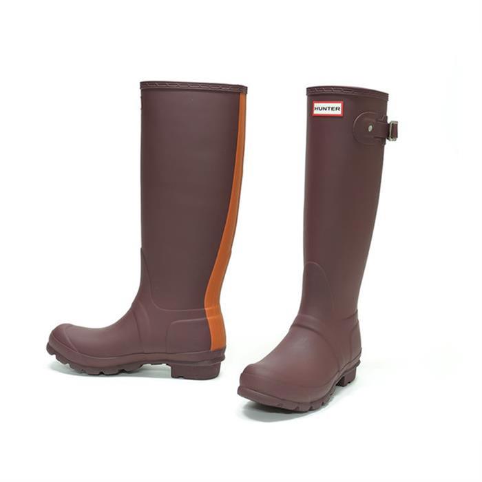 HUNTER Original Strap Mid Boots Burgundy