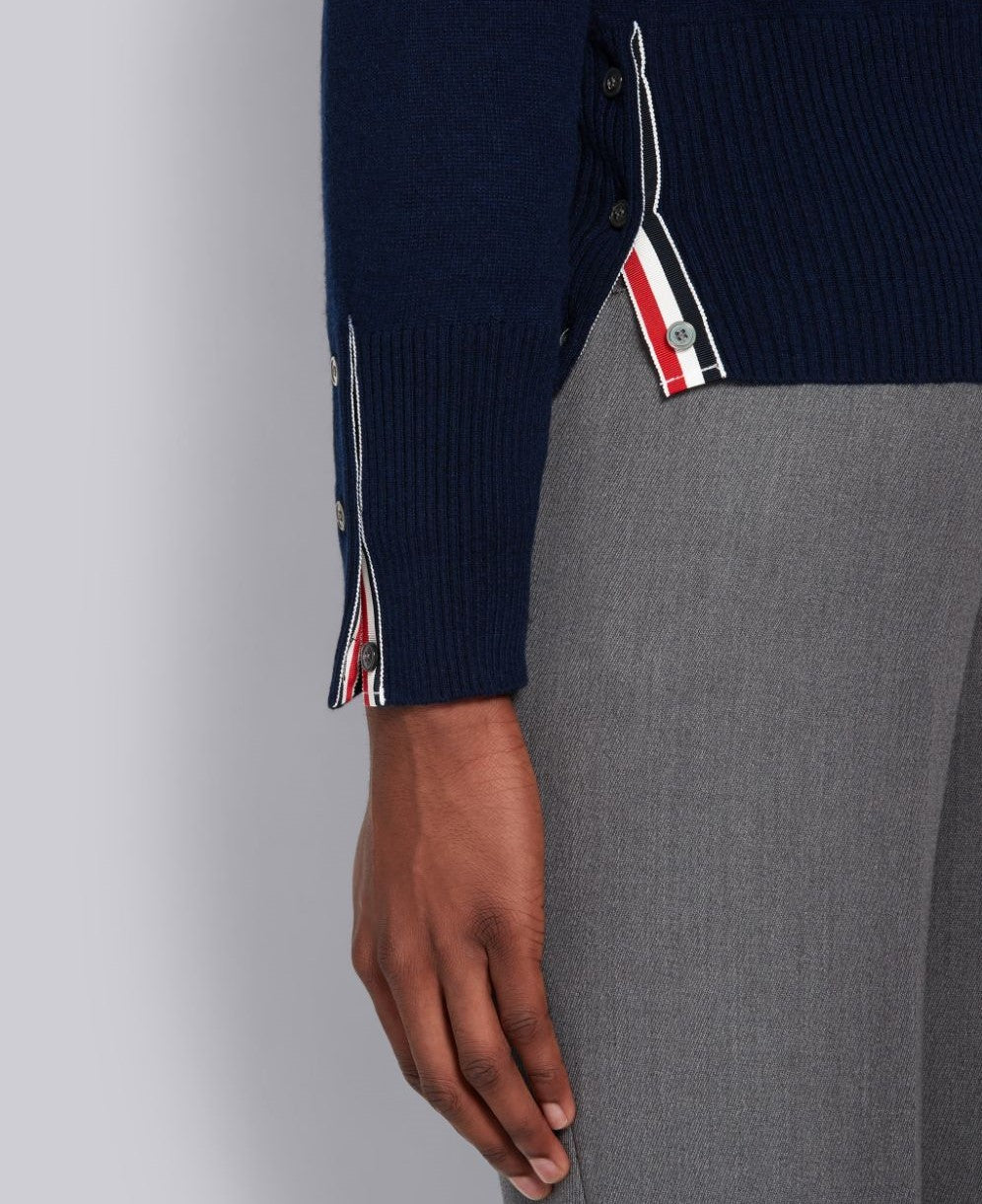 THOM BROWNE Men's Classic Diagonal Stripe Cashmere Cardigan MKC001A 00011 415