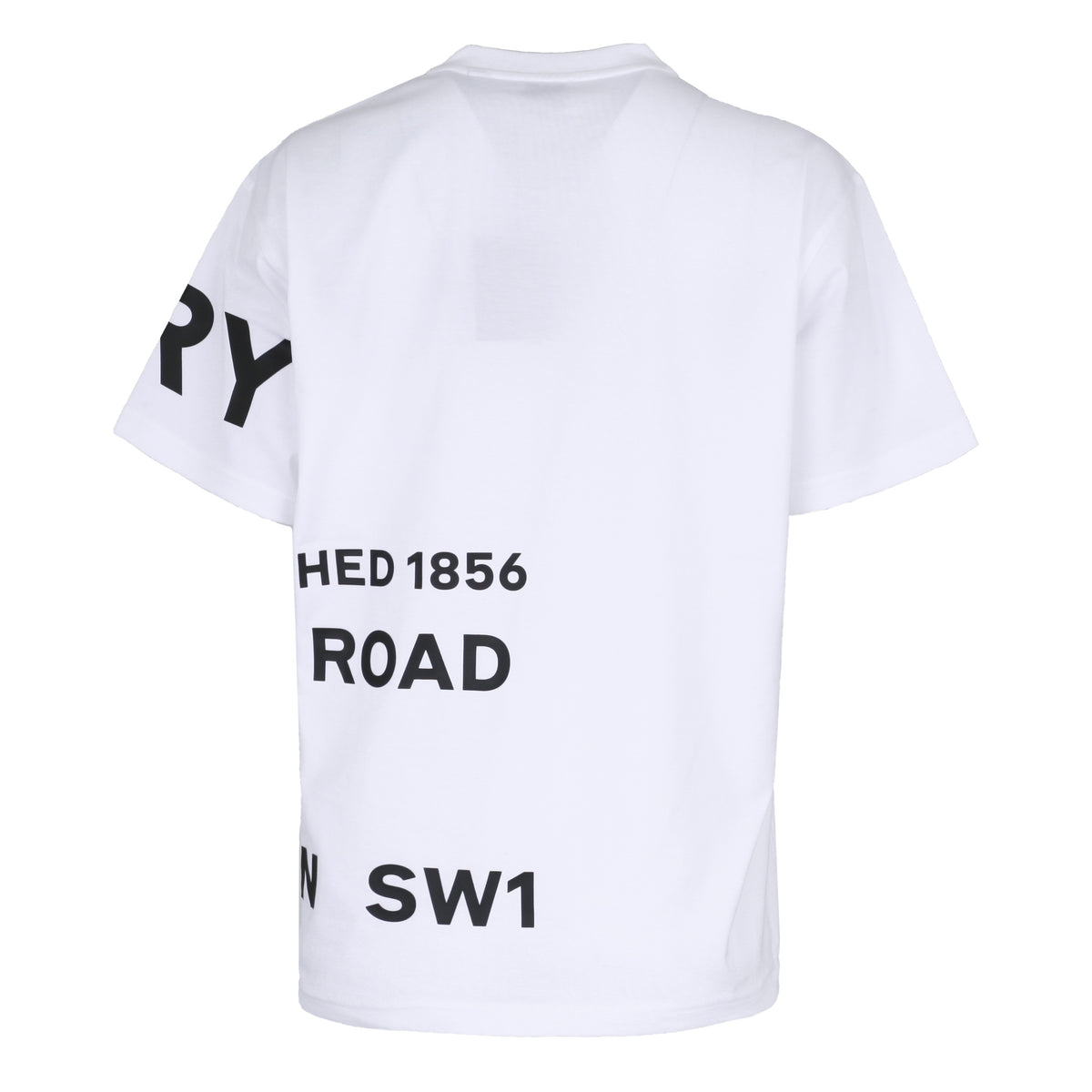 BURBERRY Women’s Oversized Short Sleeve T-Shirt White Cotton