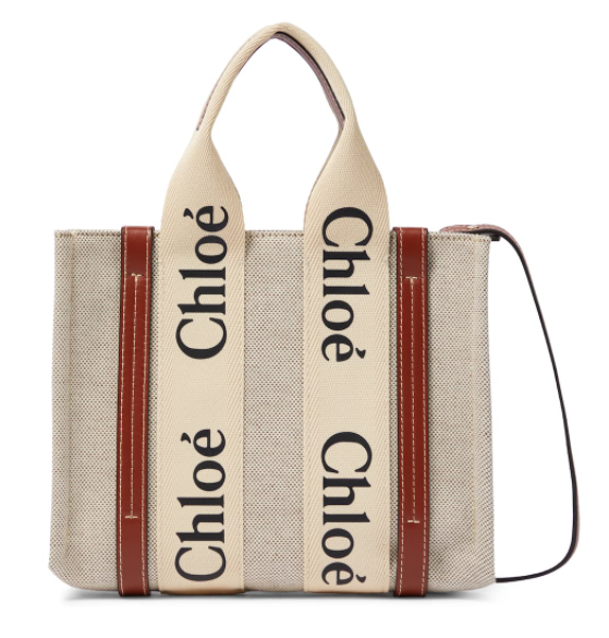 Chloe Woody Small Tote Bag with Strap