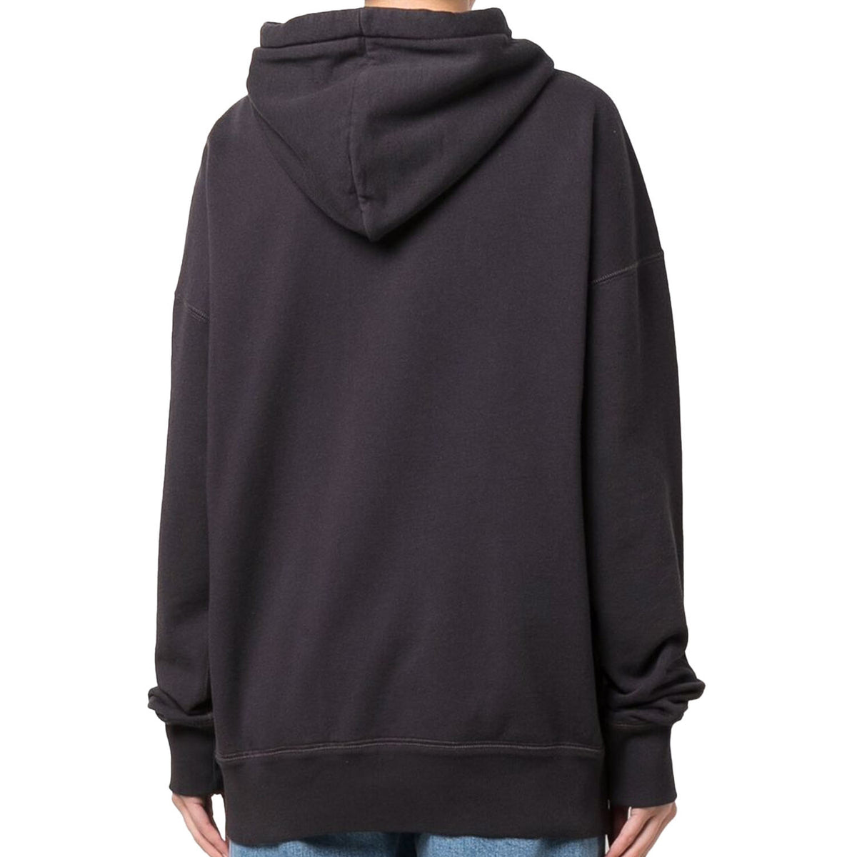 Isabel Marant Women’s Fleece-Lined Hoodie Black/Light Pink SW0031 22P048E