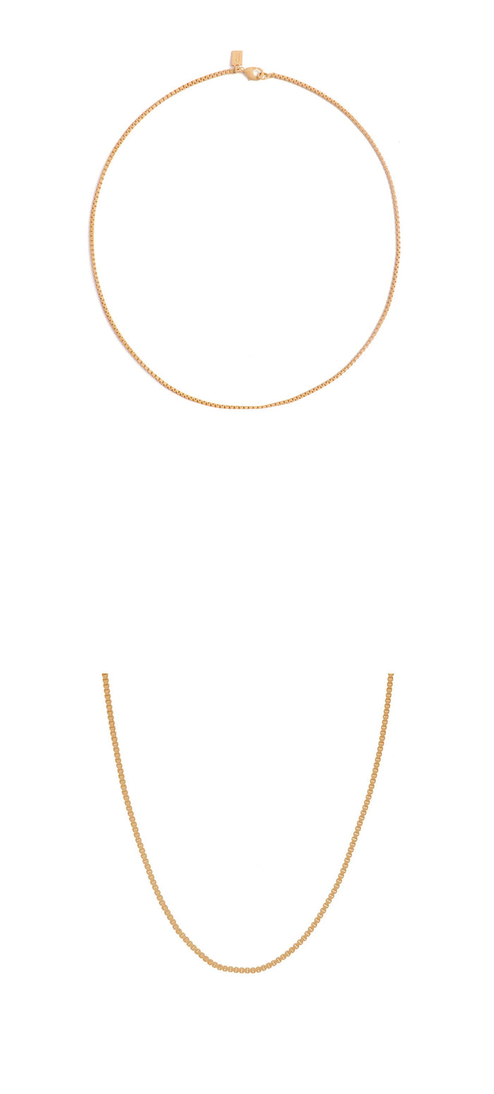 CRYSTAL HAZE Plastalina Chain Necklace Salt Caramel