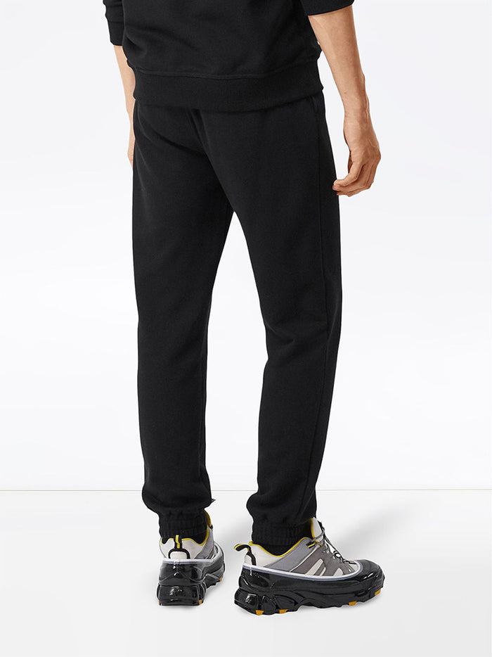 BURBERRY Monogram Logo Track Pants Black Unisex Sweatpants Joggers