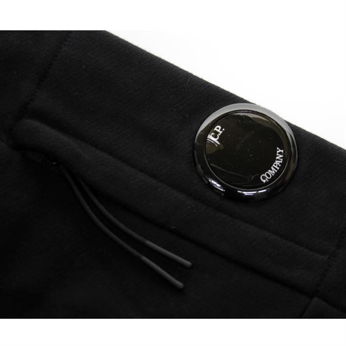 CP Company Men's Lens Badge Double Zip Sweatshirt Black 12CMSS080A 005086W