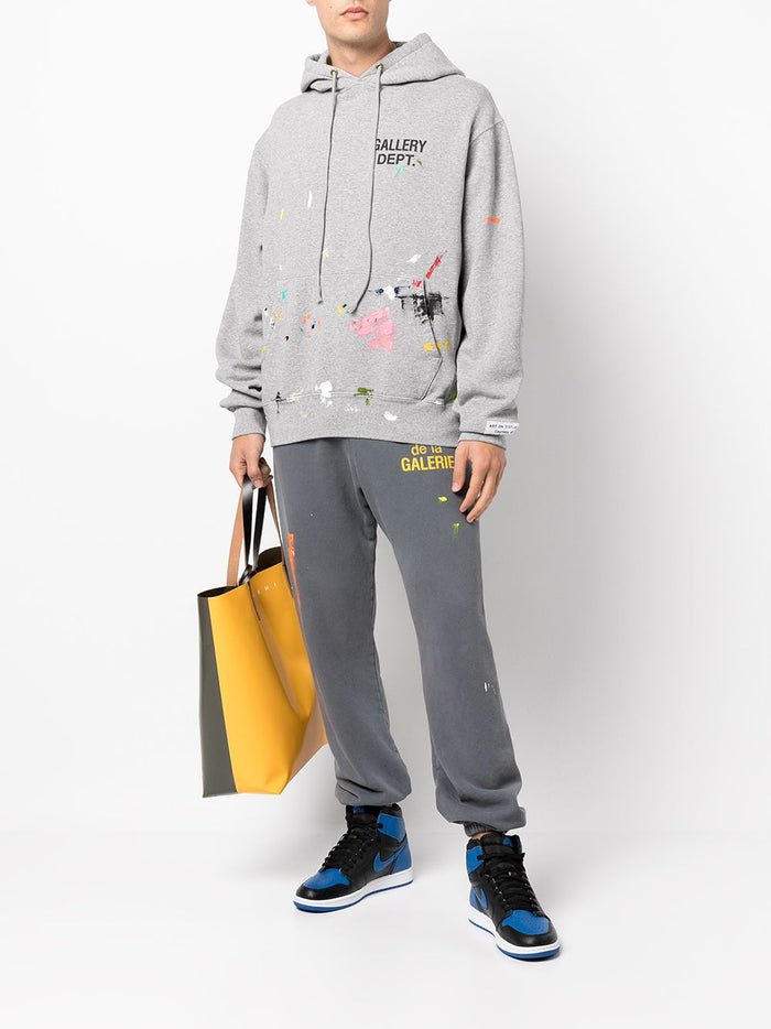 GALLERY DEPT. Gray Paint Logo Hoodie EN 2120 P