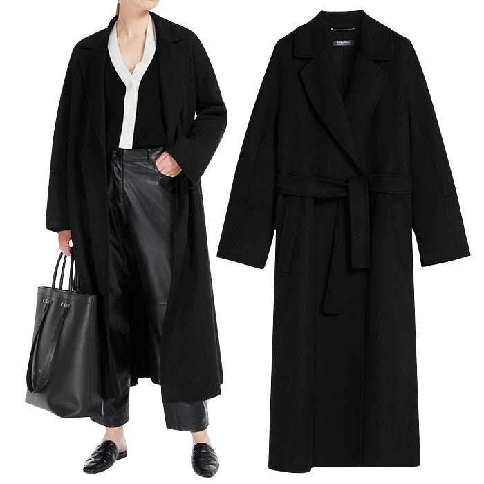 Max Mara ELISA Black Long Coat