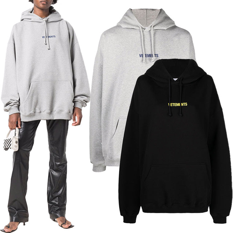 Vetements Logo Oversize Hoodie Sweatshirt