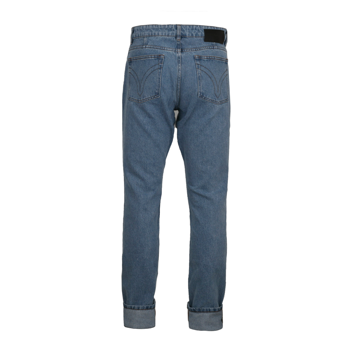 AMI Ami Fit Roll-Up Men's Denim Jeans HTR001 603 448