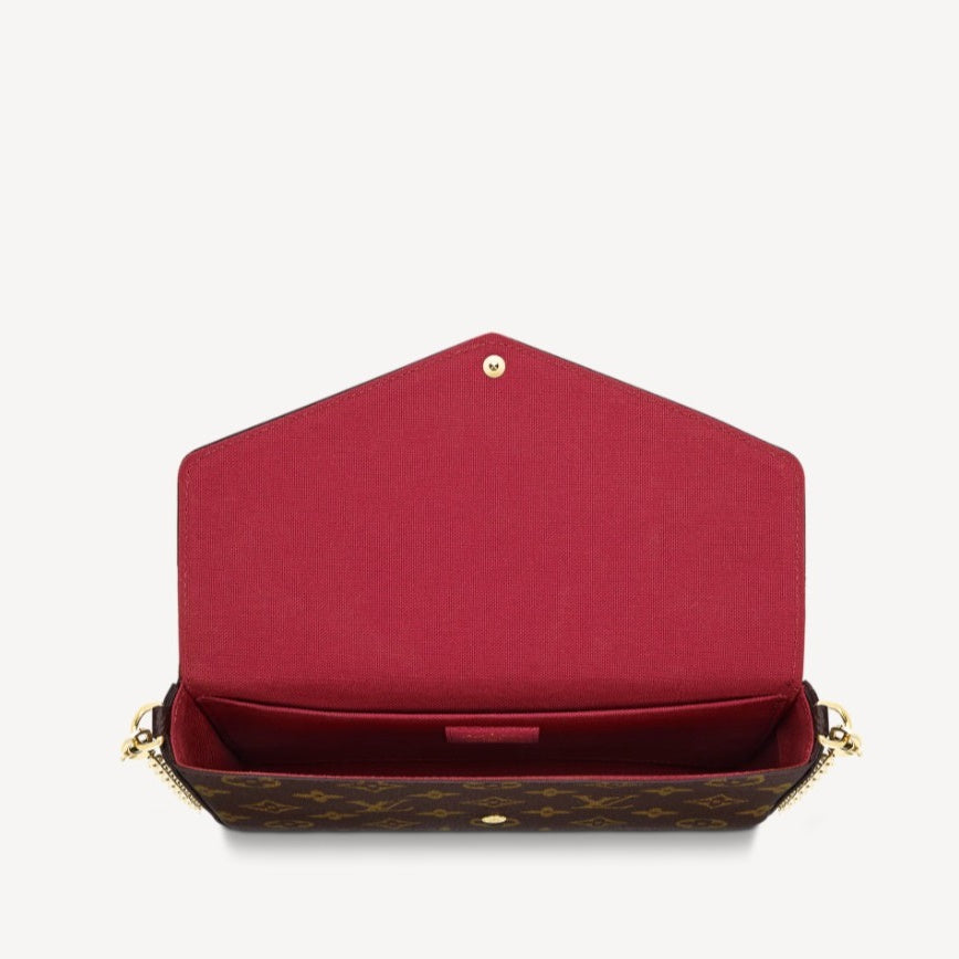 Louis Vuitton Monogram Pochette Felicie Chain Wallet Crossbody Bag