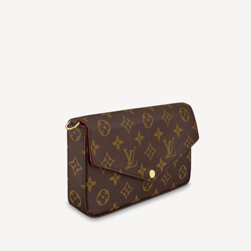 Louis Vuitton Monogram Pochette Felicie Chain Wallet Crossbody Bag