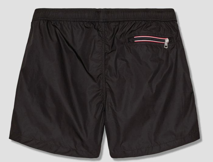 Moncler Logo Swim Shorts Black Navy