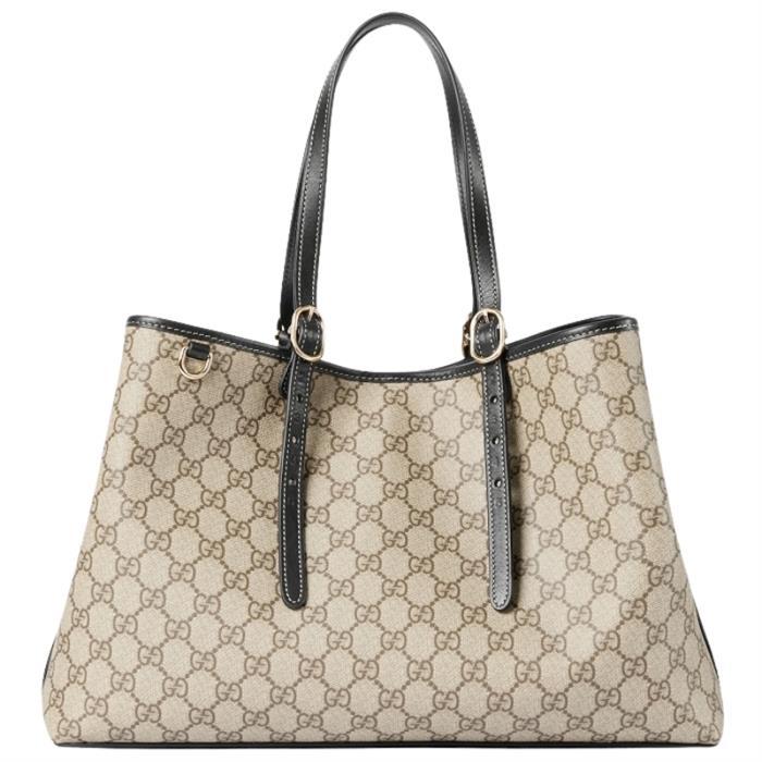 GUCCI GG Emblem Medium Tote Shoulder Bag 815213 FAD6L 9741