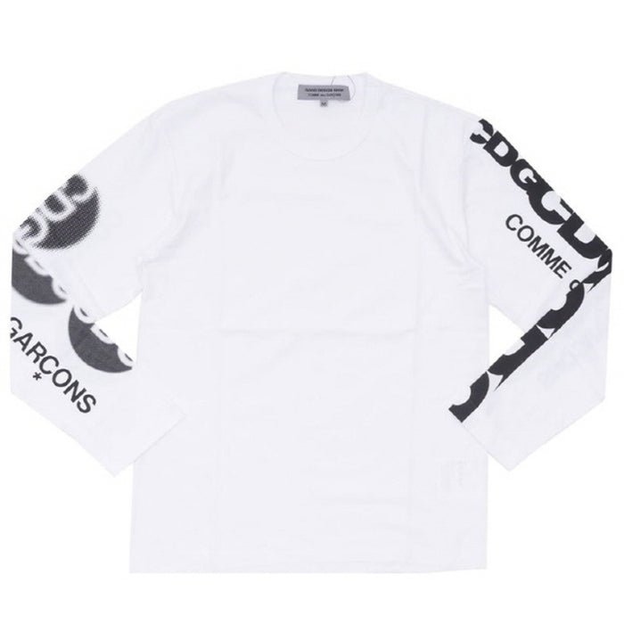 Comme des Garcons Circle Logo Lettering Long Sleeve T-Shirt CDG
