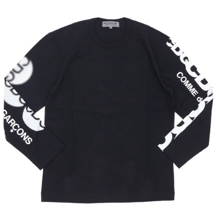 Comme des Garcons Circle Logo Lettering Long Sleeve T-Shirt CDG