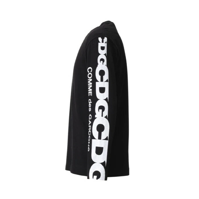 Comme des Garcons Circle Logo Lettering Long Sleeve T-Shirt CDG