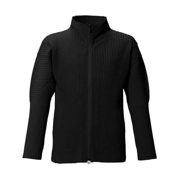 Issey Miyake Homme Plisse Zip-Up Jersey Cardigan JL140