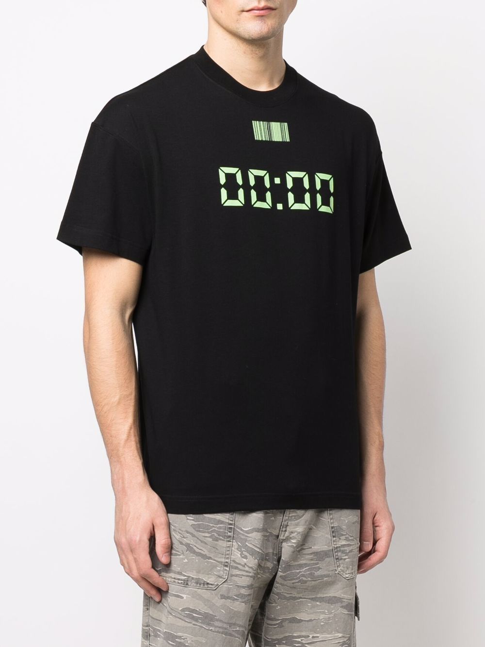 Vetements Men's Black Reset Print Short Sleeve T-Shirt VL12TR320B 1611