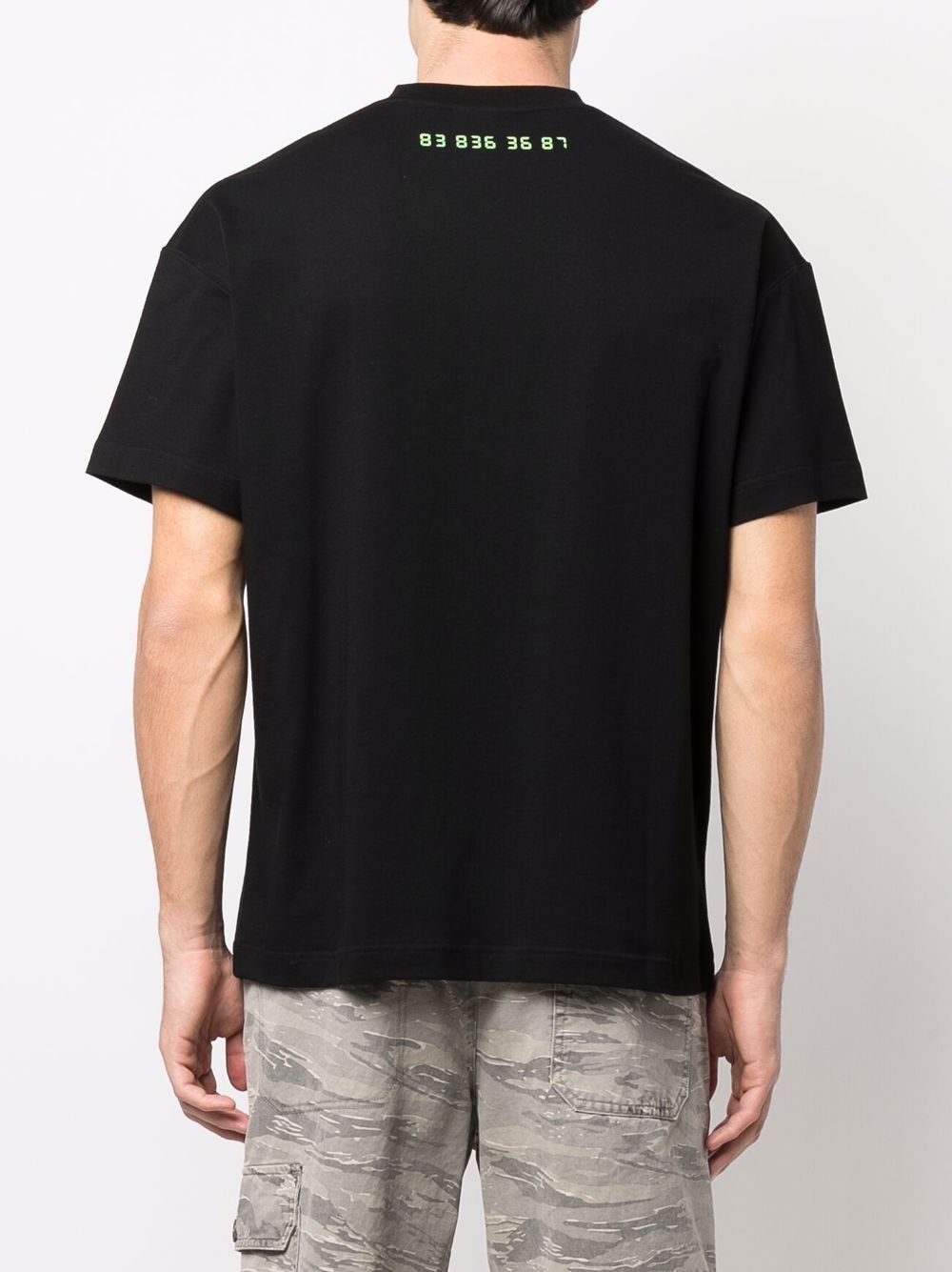 Vetements Men's Black Reset Print Short Sleeve T-Shirt VL12TR320B 1611