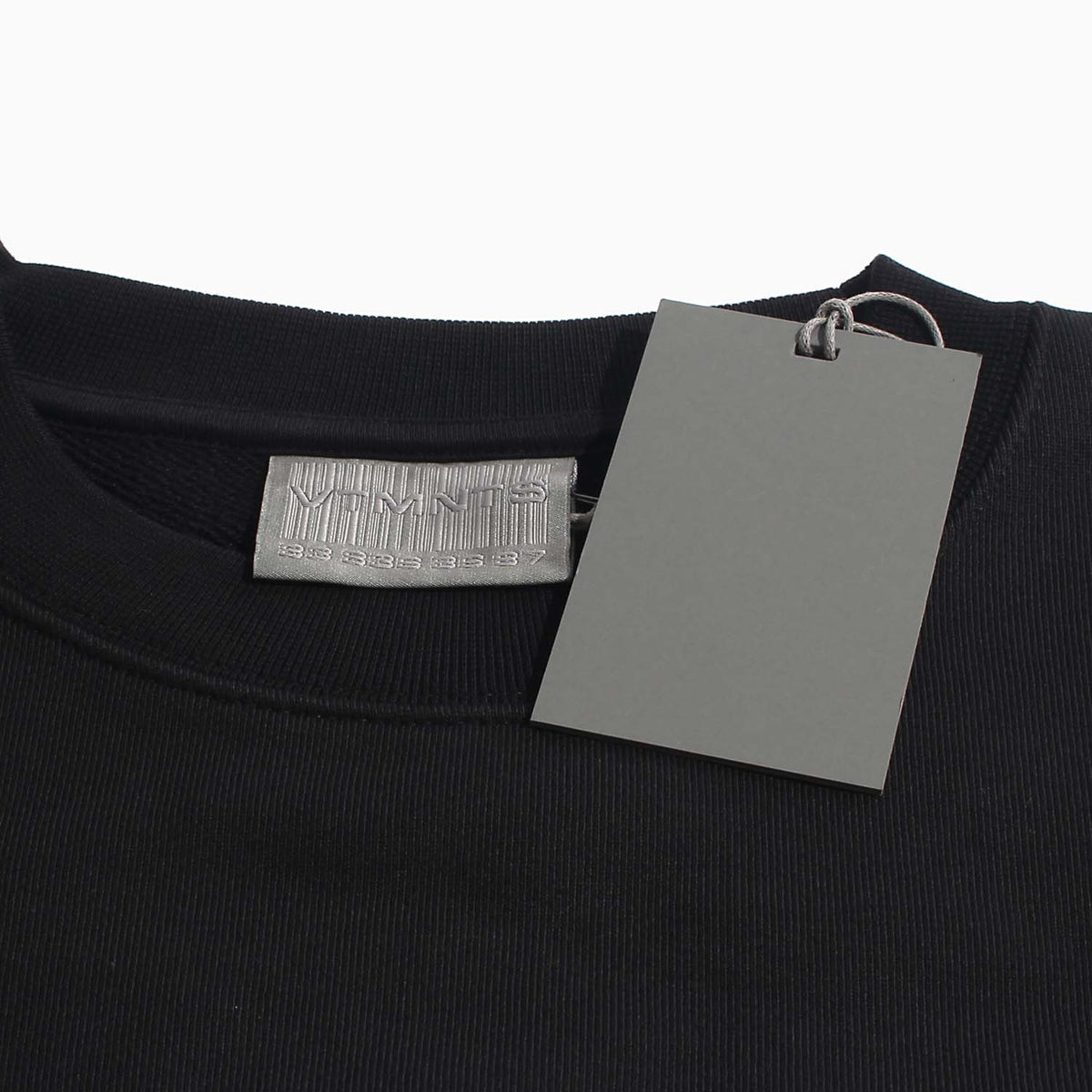 Vetements VTMNTS Barcode Print Black Crewneck Sweatshirt VL12TR100B 1606