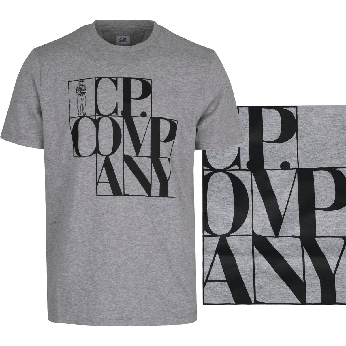CP Company Men's Big Logo Short Sleeve T-Shirt 12CMTS049A 005100W M93
