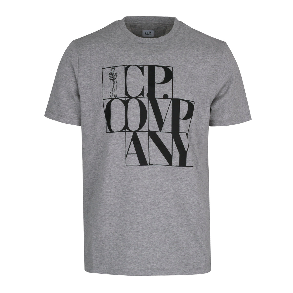 CP Company Men's Big Logo Short Sleeve T-Shirt 12CMTS049A 005100W M93