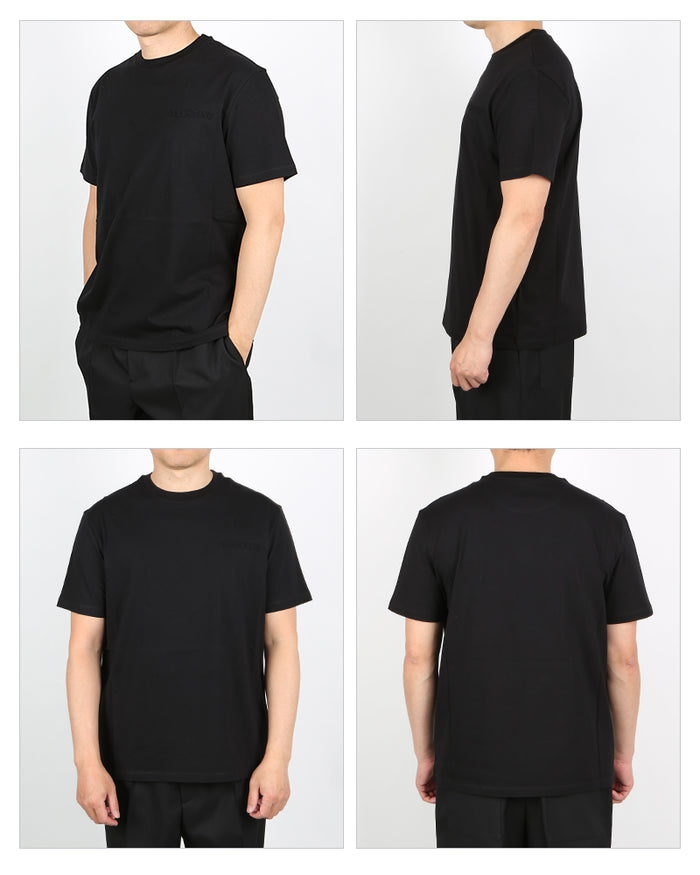 VALENTINO Logo Short Sleeve T-Shirt Black Men's Cotton
