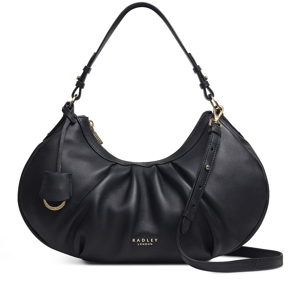 RADLEY LONDON Forest Way Whipstitch Medium Zip-Top Multiway Bag Black