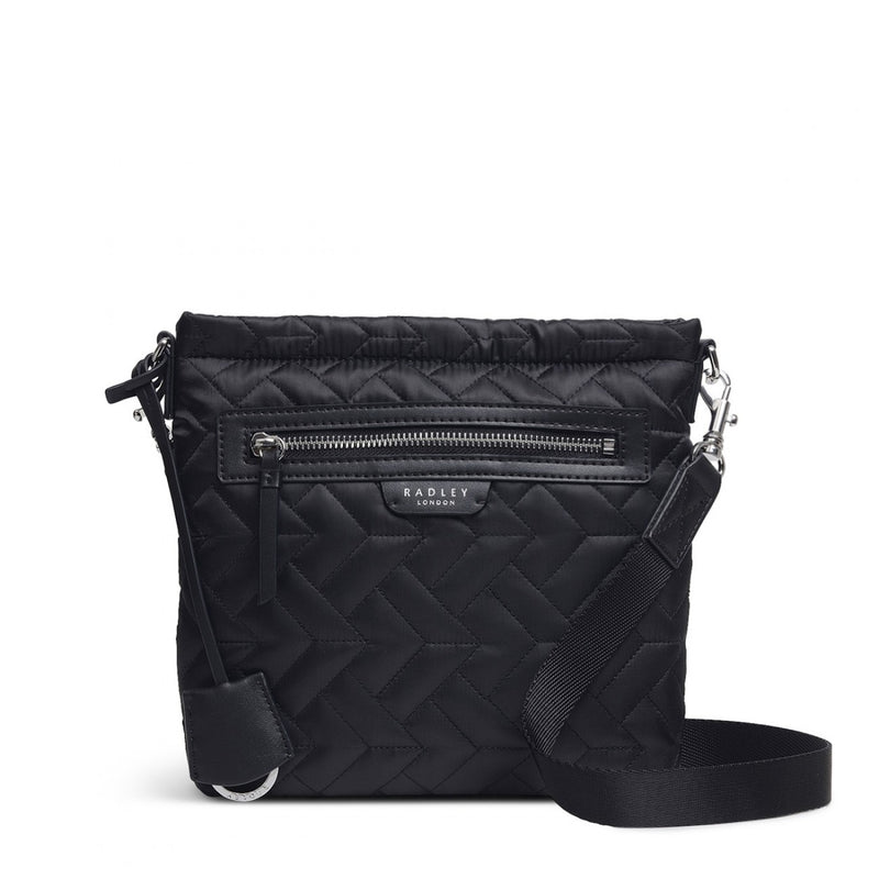 RADLEY LONDON PINSBURY PARK QUILTED SMALL ZIP-TOP CROSSBODY BAG BLACK