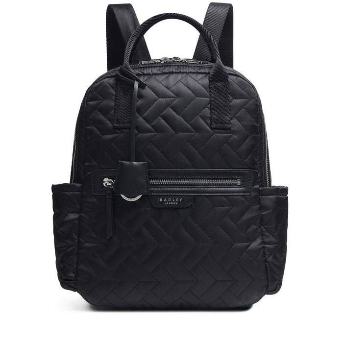 RADLEY LONDON Pinsbury Park Quilted Medium Zip-Top Backpack Black