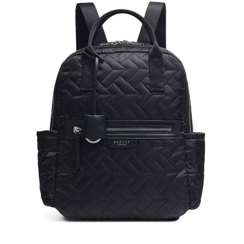 RADLEY LONDON Pinsbury Park Quilted Medium Zip-Top Backpack Black