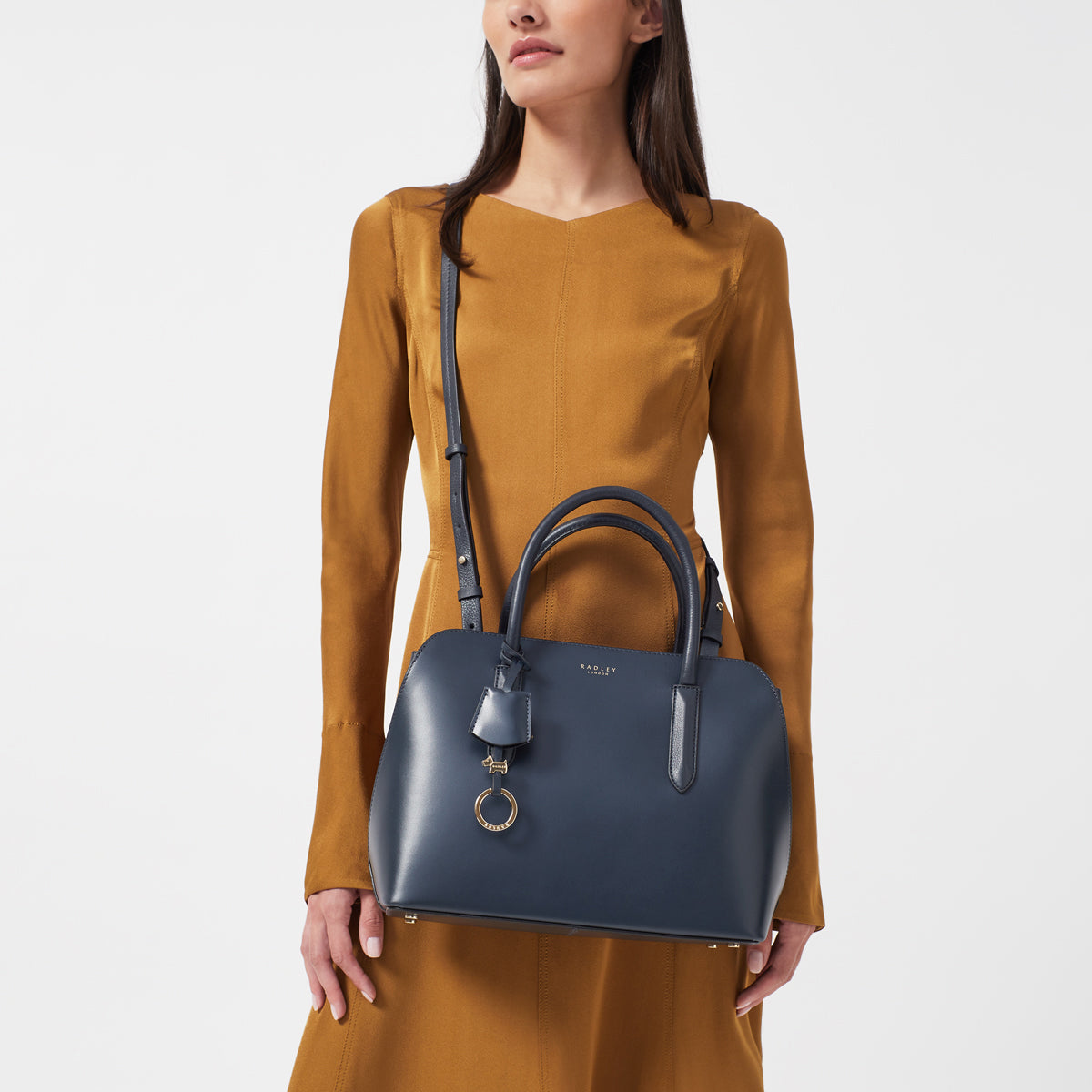 RADLEY LONDON Liverpool Street 2.0 Medium Zip-Top Multiway Bag Dark Blue