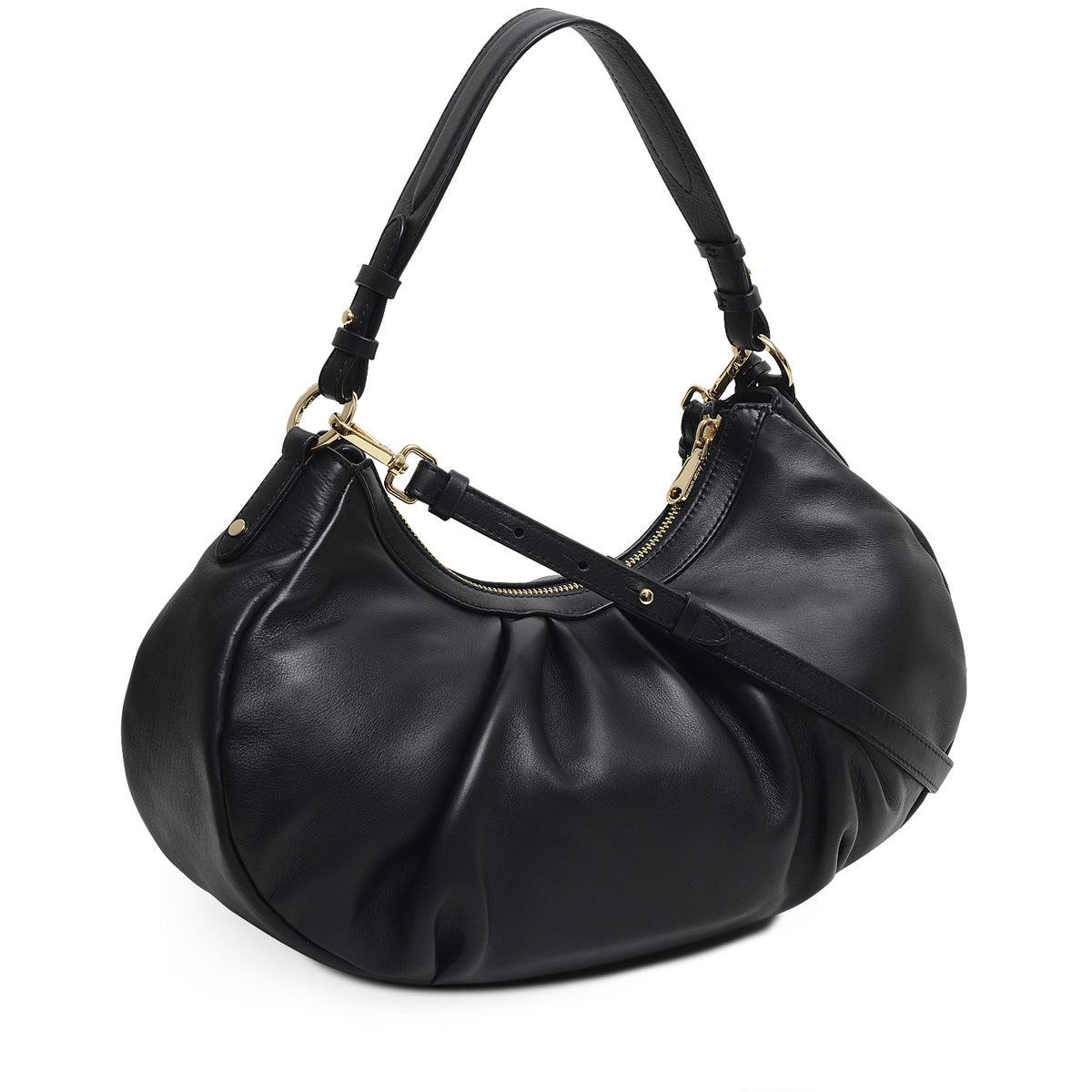 RADLEY LONDON Forest Way Whipstitch Medium Zip-Top Multiway Bag Black