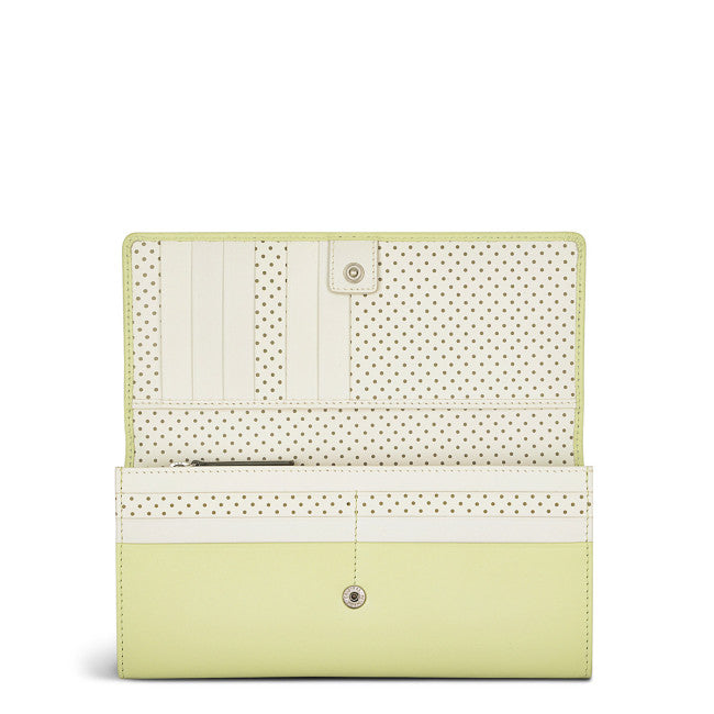 RADLEY LONDON Heritage Dog Outline Large Flapover Matinee Wallet Cucumber