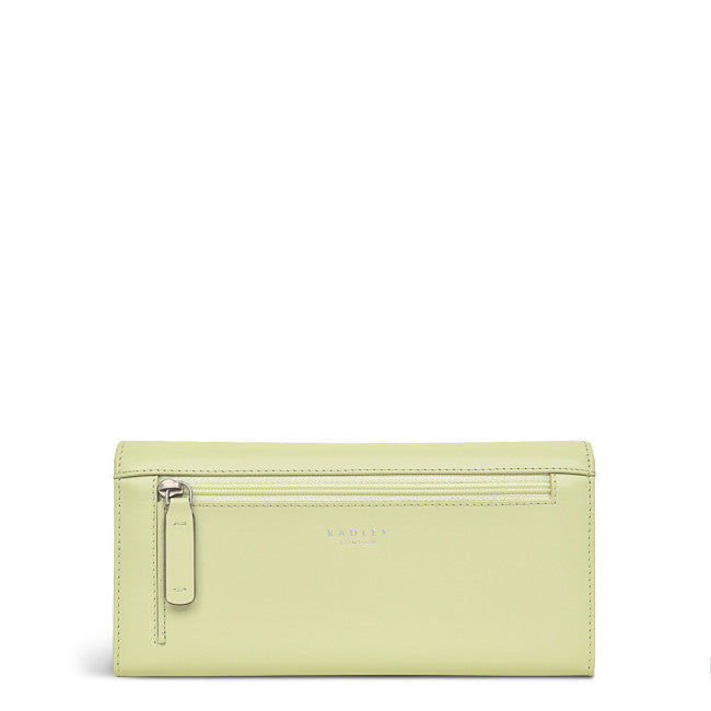 RADLEY LONDON Heritage Dog Outline Large Flapover Matinee Wallet Cucumber