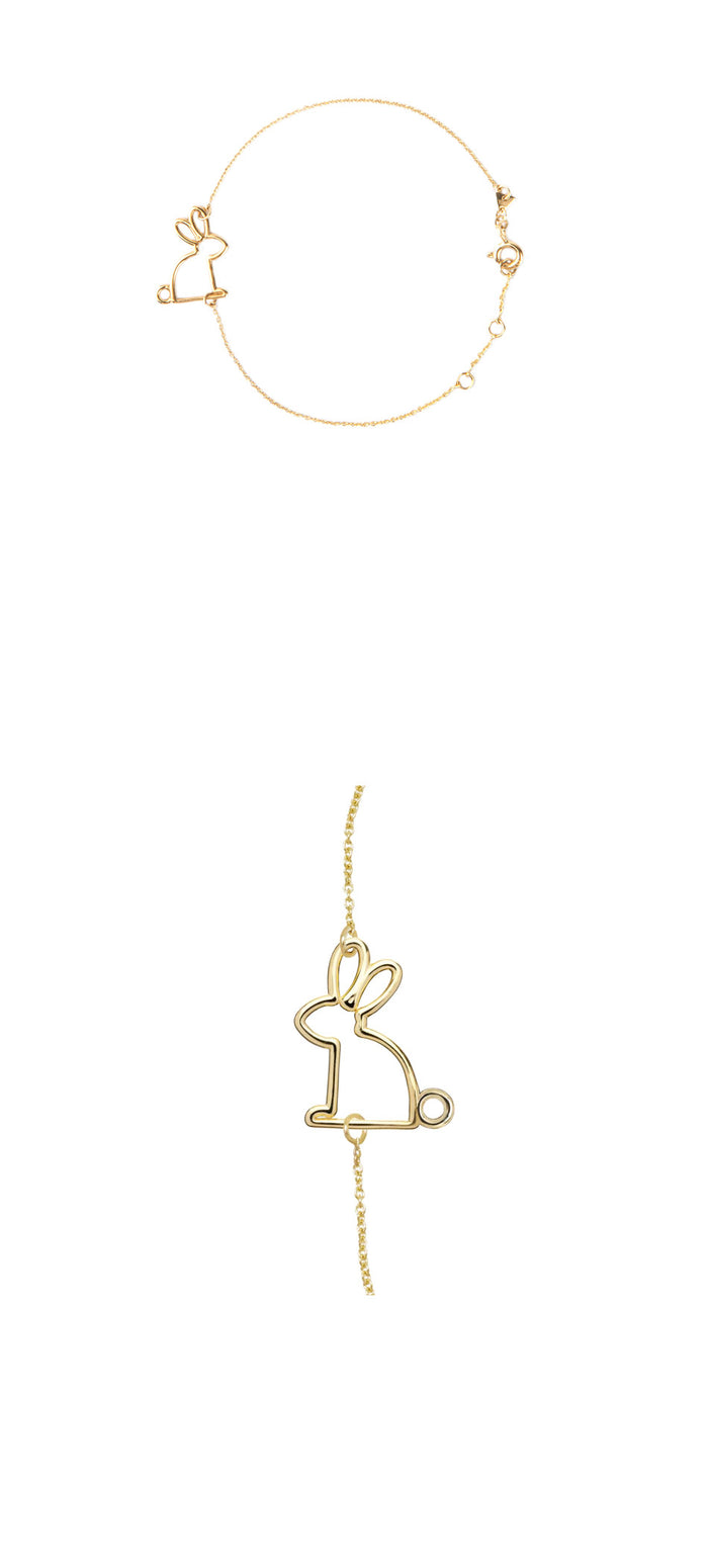 ALIITA Rabbit Charm Bracelet HRPU8U0000YG09K