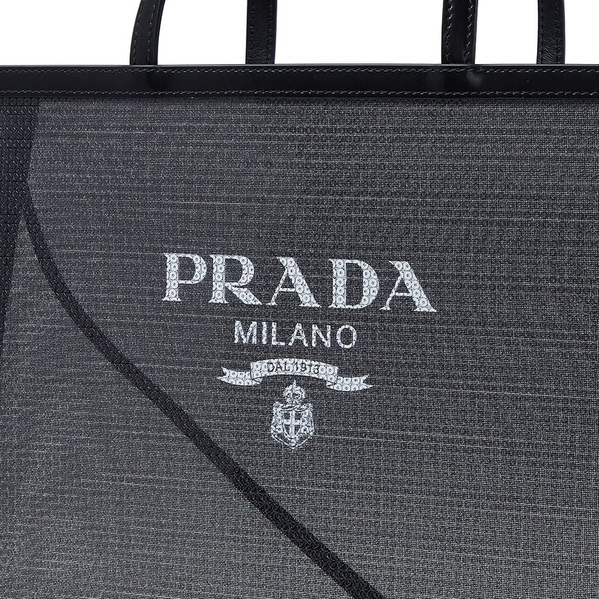 PRADA Sequin Mesh Tote Bag Black Women’s Tote 1BG416 2D0A F0002 OOO 1
